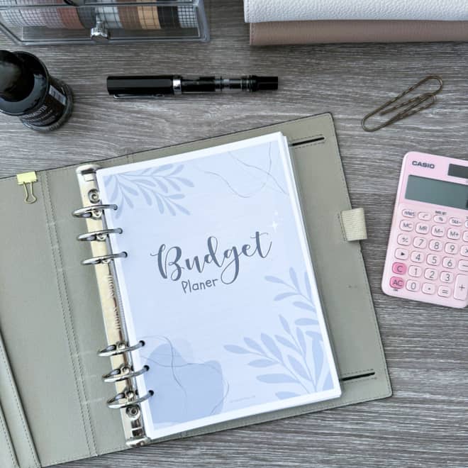 Budgetplaner Deckblatt