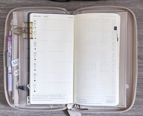 Eine Wochenübersicht im Hobonichi Weeks